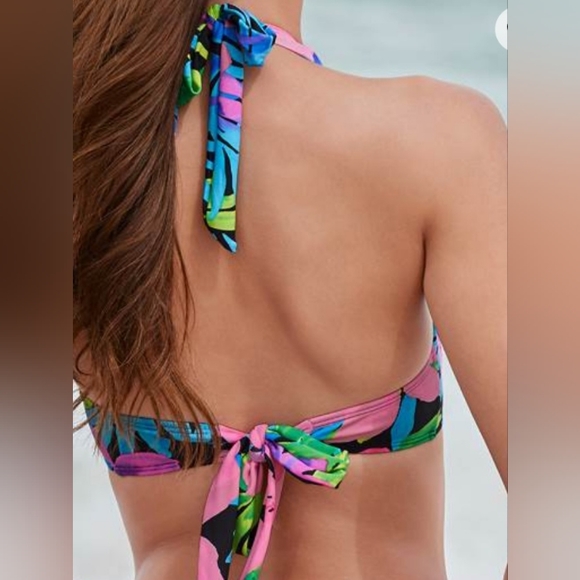 VENUS Jillian Underwire Tropical Print Bikini Top, size 34C/ 32D/ 36B - Picture 8 of 12